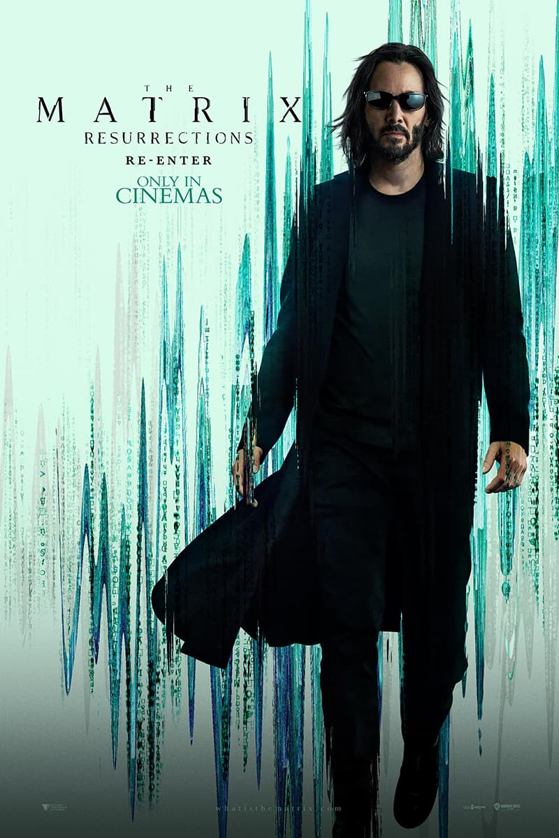 The Matrix: Resurrections Character Posters Info Release Date Keanu Reeves Carrie-Ann Moss Yahya Abdul-Martin II Warner Bros.