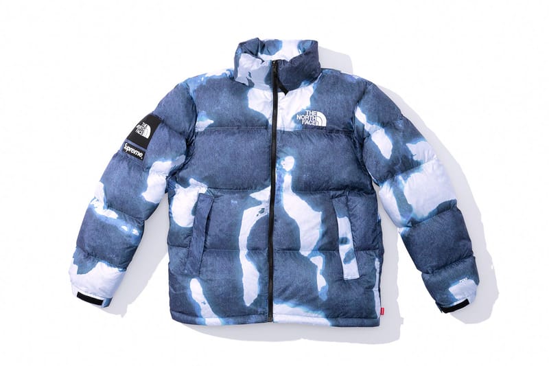 Supreme northface Bleached Denim Pants Size l Supreme x The North Face Bleached Denim Print Mountain Jacket \u0027Black\u0027