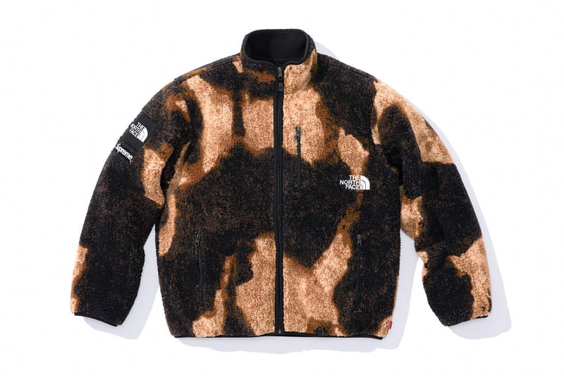 マグsupreme bleached fleece jacket S ブルゾン