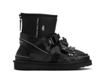 Feng Chen Wang Drops Black 3-in-1 UGG Sandal With Metal Buckles