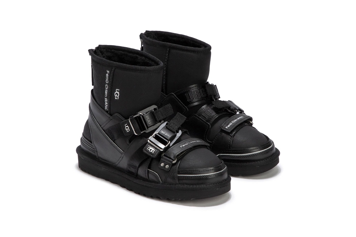 Feng Chen Wang UGG Sandal HBX Release Black Price Info 3-in-1 Winter Boots 