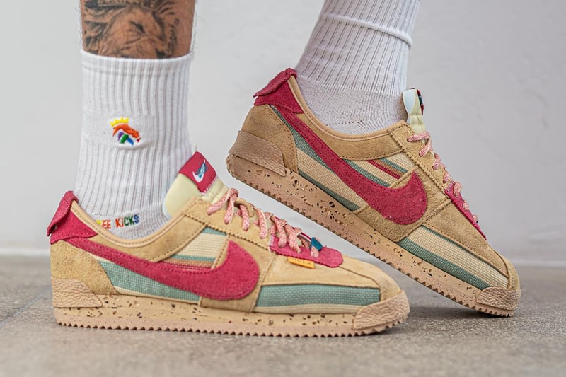 union nike cortez beige pink blue DR1413 200 release info date store list buying guide photos price 
