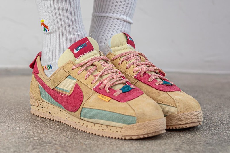 union nike cortez beige pink blue DR1413 200 release info date store list buying guide photos price 
