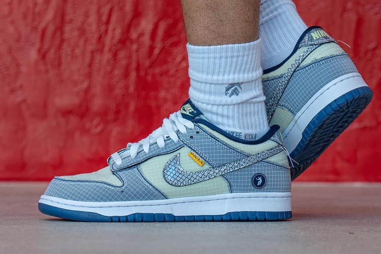On-Foot Look at the Union x Nike Dunk Low "Midnight Navy"