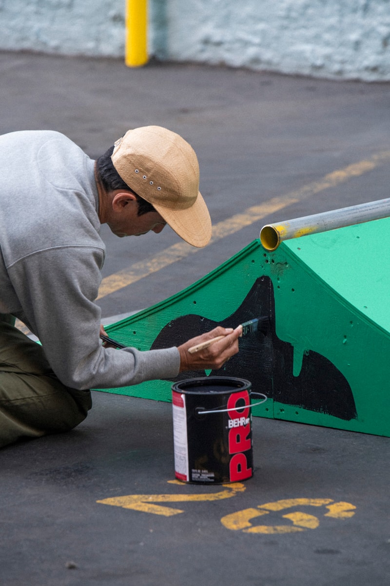 channel 66 vans skate hi lx slip on splattered paint color block skating acid snow and sport collaboration 