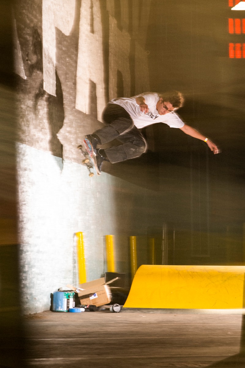 channel 66 vans skate hi lx slip on splattered paint color block skating acid snow and sport collaboration 