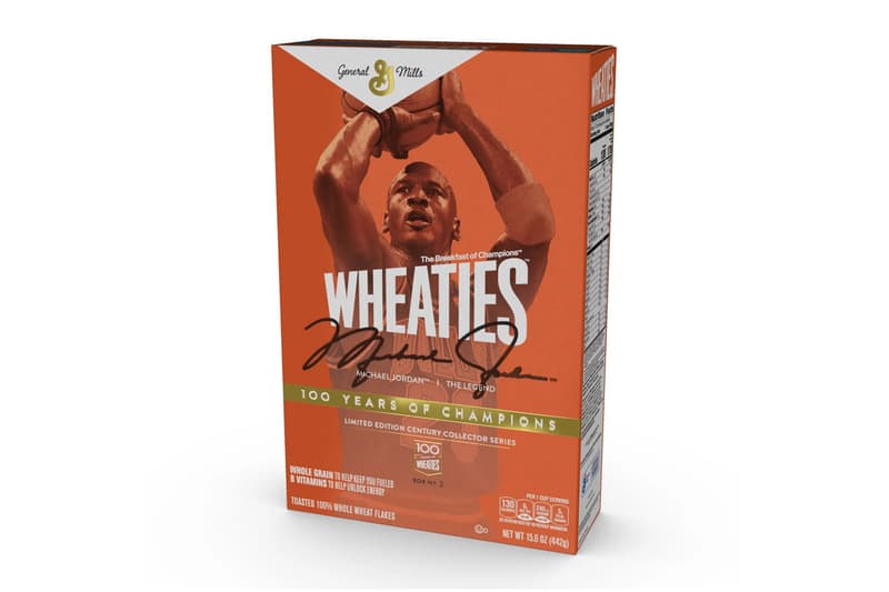 Wheaties Celebrates Michael Jordan For Its 100th Anniversary Cereal Box Golf Foil Century Box 23XI Racing nascar release info news 25 USD price