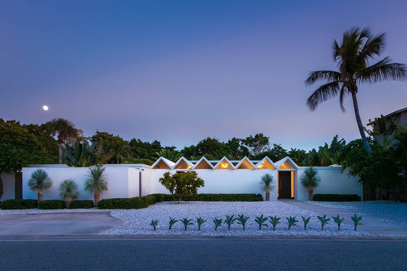 Zig Zag house Ralph Twitchell Sarasota, Florida $3M USD Sotheby’s Realty Listing Florida Umbrella House Paul Rudolph homes luxury