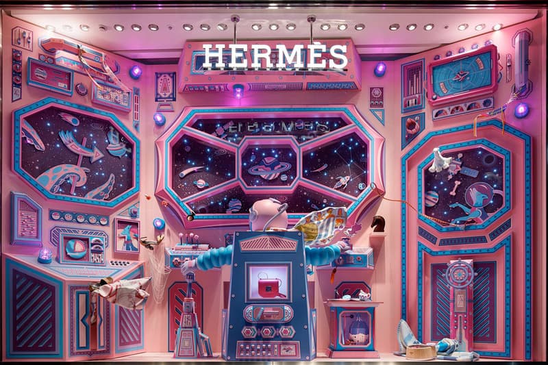 Zim and Zou Design Window Installation Hermes Japan Journey of a Lifetime Shinjuku Japan Tokyo Isetan