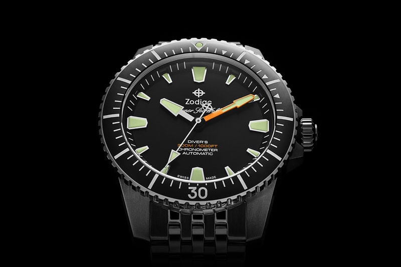 Zodiac Watches Mimics Creatures From The Deep With Luminous Super Sea-Wolf Pro-Diver Mainline Series of Diver's Watches