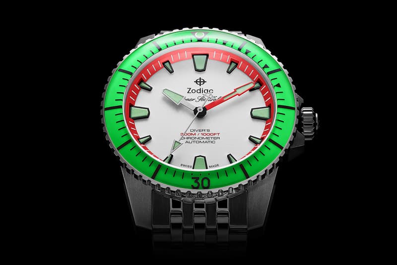 Zodiac Watches Mimics Creatures From The Deep With Luminous Super Sea-Wolf Pro-Diver Mainline Series of Diver's Watches