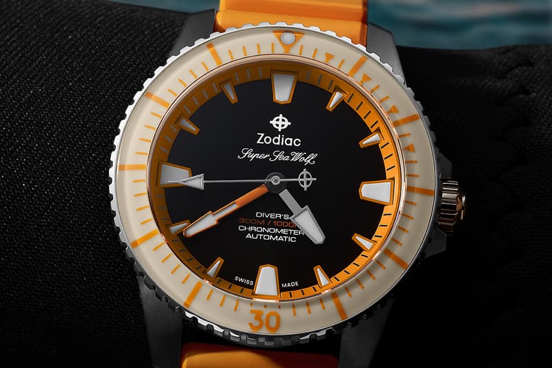 Zodiac Watches Mimics Creatures From The Deep With Luminous Super Sea-Wolf Pro-Diver Mainline Series of Diver's Watches