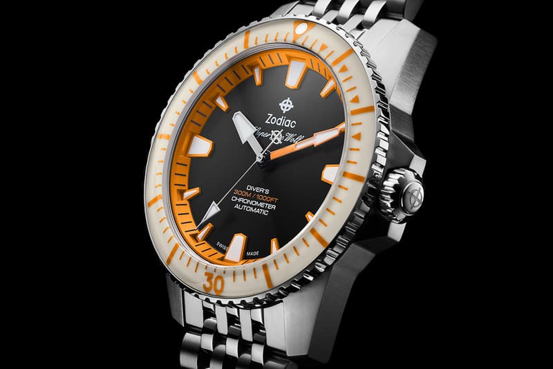 Zodiac Watches Mimics Creatures From The Deep With Luminous Super Sea-Wolf Pro-Diver Mainline Series of Diver's Watches