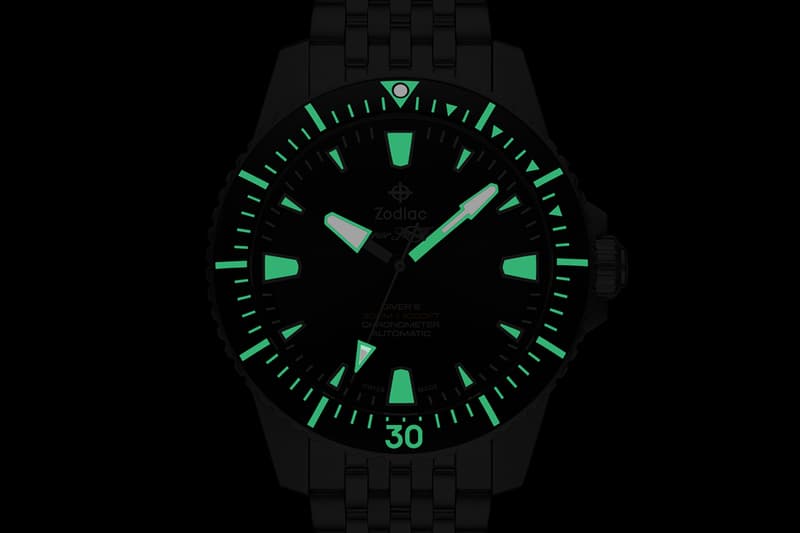 Zodiac Watches Mimics Creatures From The Deep With Luminous Super Sea-Wolf Pro-Diver Mainline Series of Diver's Watches