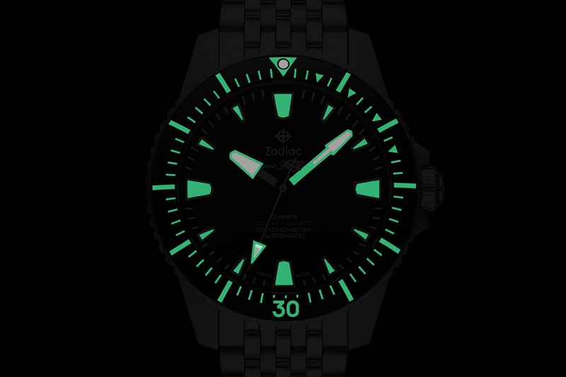 Zodiac Watches Mimics Creatures From The Deep With Luminous Super Sea-Wolf Pro-Diver Mainline Series of Diver's Watches