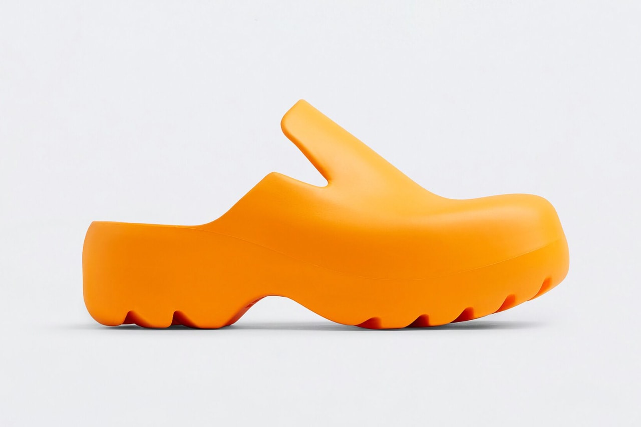 Bottega Veneta Rubber Flash Clog Preorder Pictures Buy Tangerine Chalk Fondant Colors Details