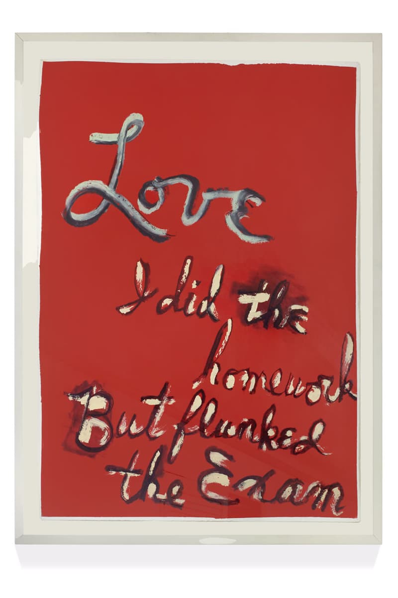 Little House Opens Nightcrawlers Exhibition Little House Posthumous Showing Rene Ricard Half Gallery Dries Van Noten Andy Warhol Arthouse Films Vintage Art Text Paintings Los Angeles