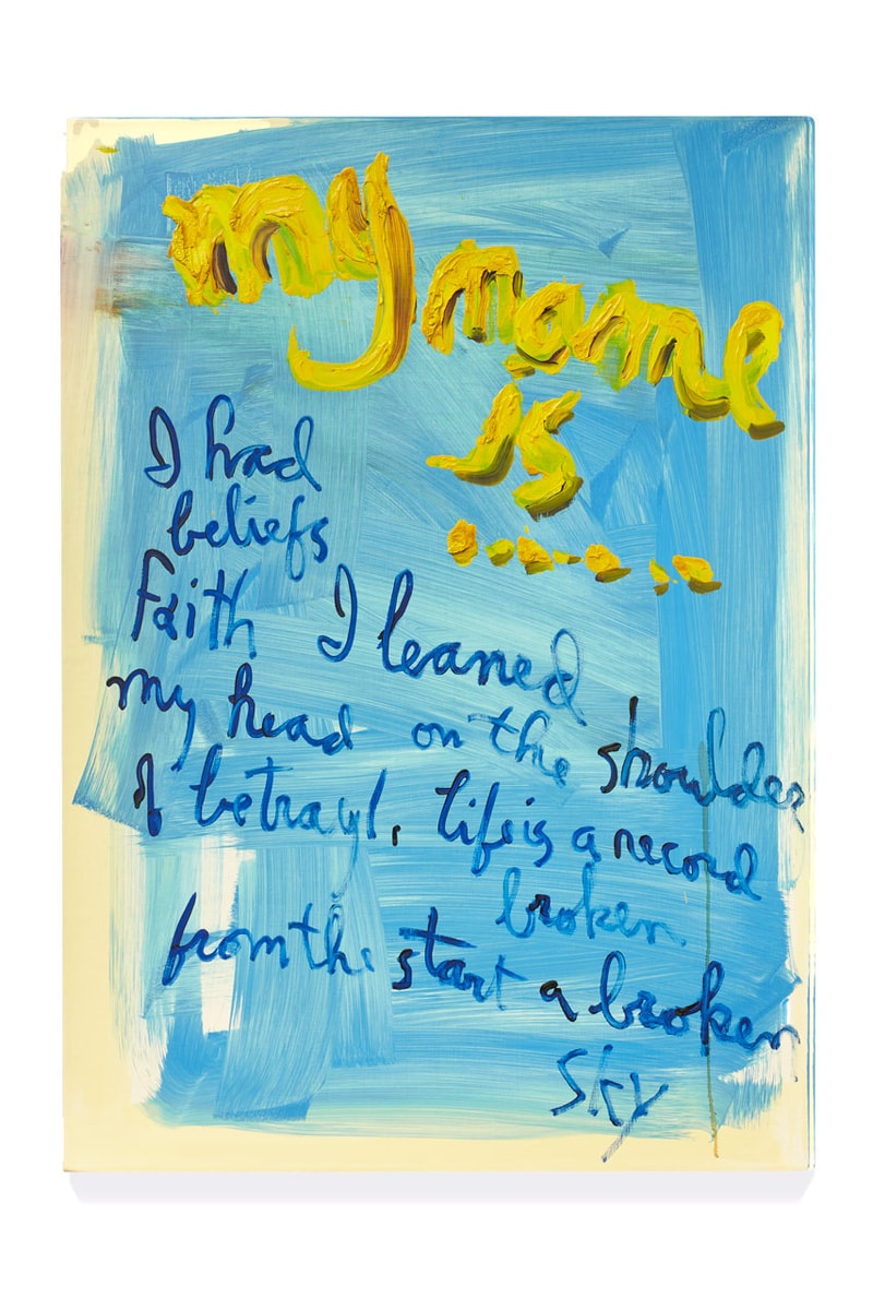 Little House Opens Nightcrawlers Exhibition Little House Posthumous Showing Rene Ricard Half Gallery Dries Van Noten Andy Warhol Arthouse Films Vintage Art Text Paintings Los Angeles 