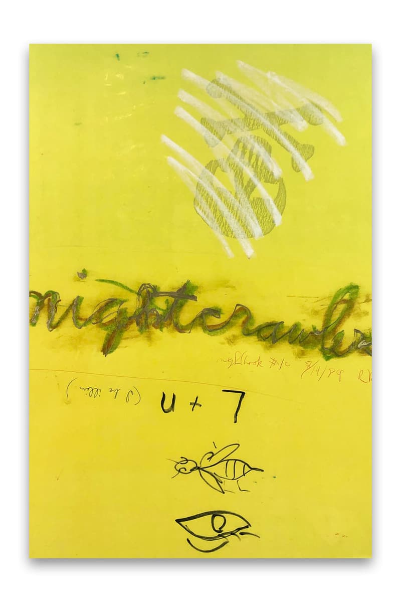 Little House Opens Nightcrawlers Exhibition Little House Posthumous Showing Rene Ricard Half Gallery Dries Van Noten Andy Warhol Arthouse Films Vintage Art Text Paintings Los Angeles
