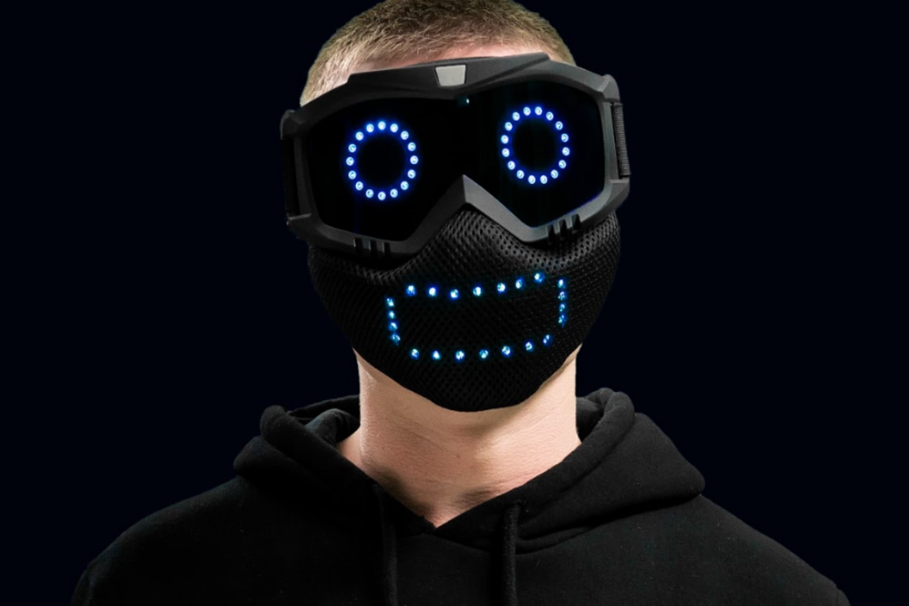 Qudi LED Emotional Face Mask Shows Emotions Smart Pixels CES 2022 Conference Founder Mikhail Chumachenko Order Details