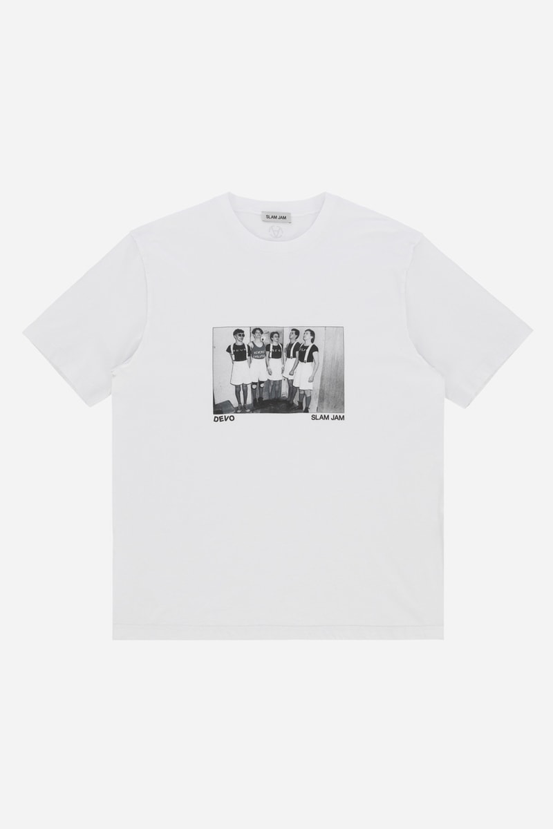 Slam Jam x DEVO Capsule Collection Shop Clothing Rock Band Jacket Sweater Hoodie T Shirts Retail Online