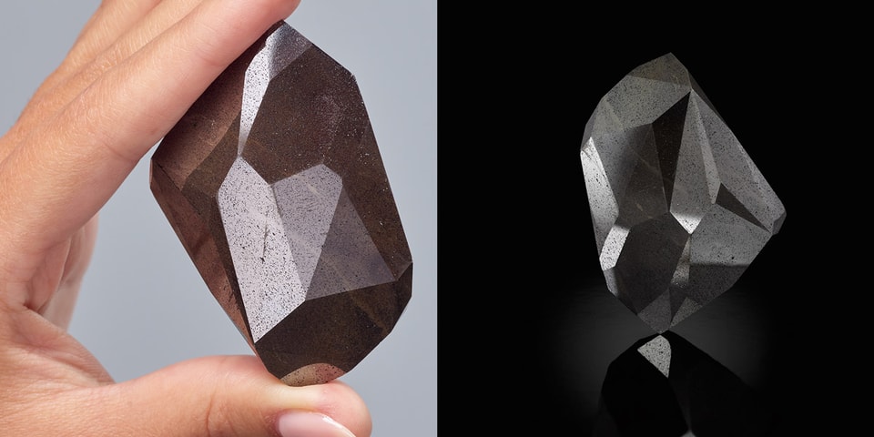 A 555.55-carat black diamond believed to come from space is going on sale