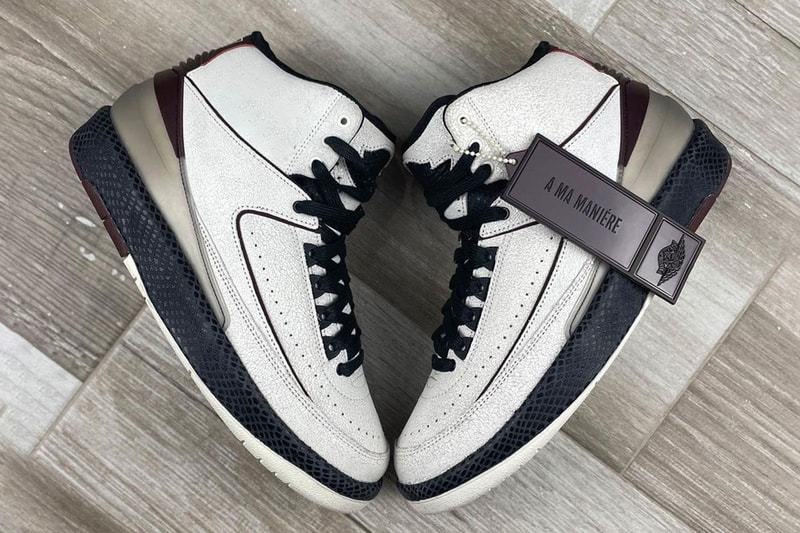 a ma maniere air jordan 2 release info date store list buying guide photos price burgundy snakeskin 