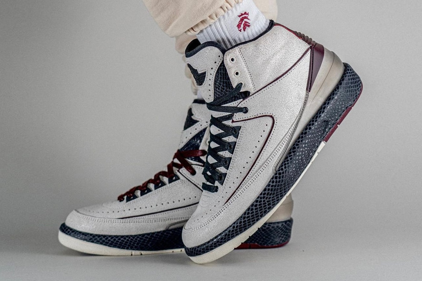 Take an On-Foot Look at the A Ma Maniére x Air Jordan 2 SP