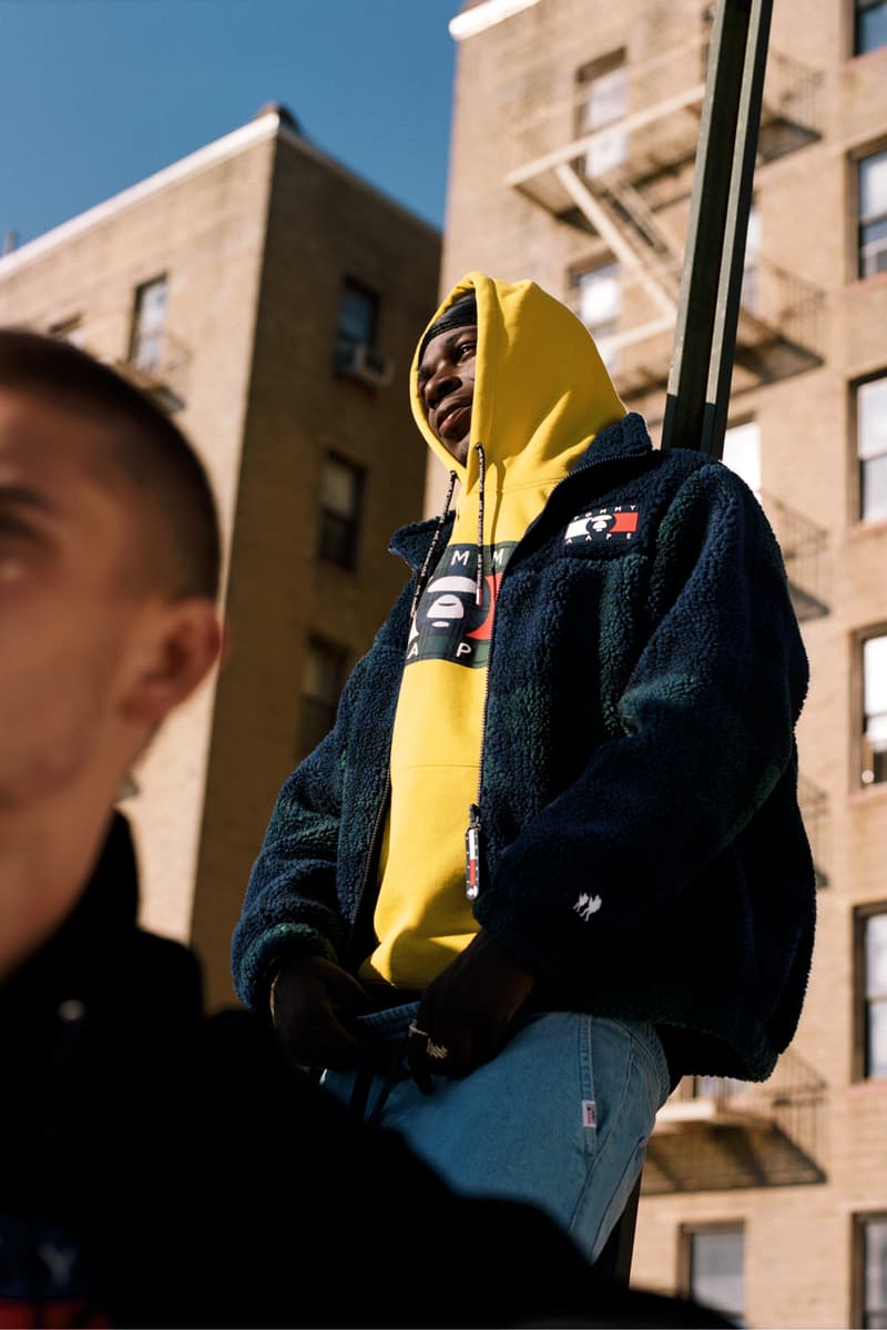 Tommy x AAPE Drops Winter Apparel Collection Tommy Jeans Skateboard Hoodie Beanie Skate Culture AAPE by A Bathing Ape Brandon Scott James Lucinda Jacobson Hank Korsan