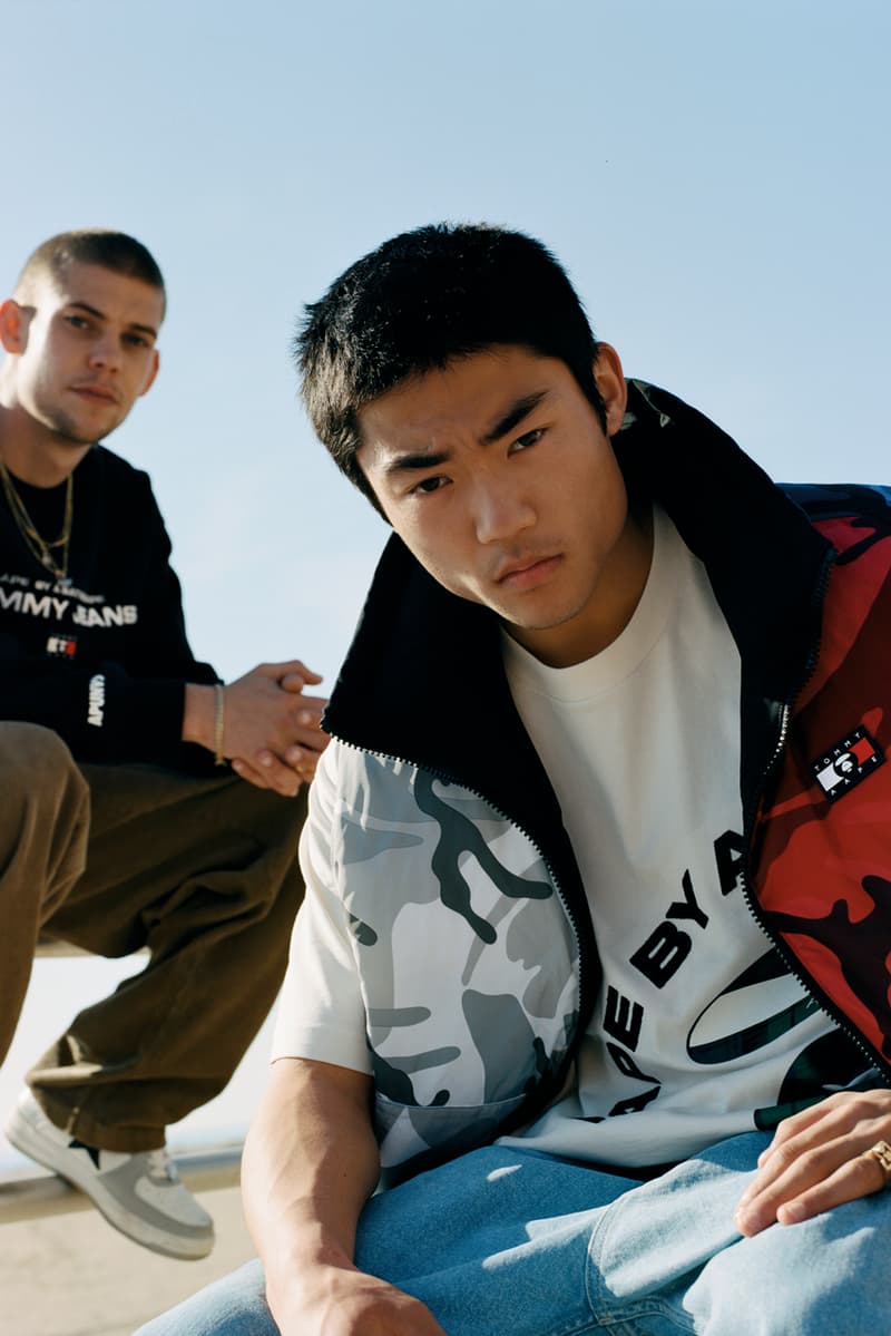 Tommy x AAPE Drops Winter Apparel Collection Tommy Jeans Skateboard Hoodie Beanie Skate Culture AAPE by A Bathing Ape Brandon Scott James Lucinda Jacobson Hank Korsan