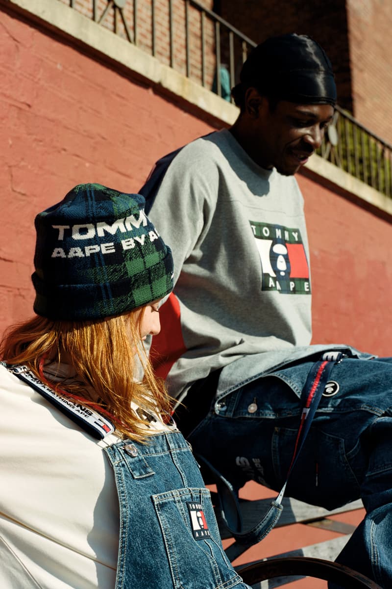 Tommy x AAPE Drops Winter Apparel Collection Tommy Jeans Skateboard Hoodie Beanie Skate Culture AAPE by A Bathing Ape Brandon Scott James Lucinda Jacobson Hank Korsan