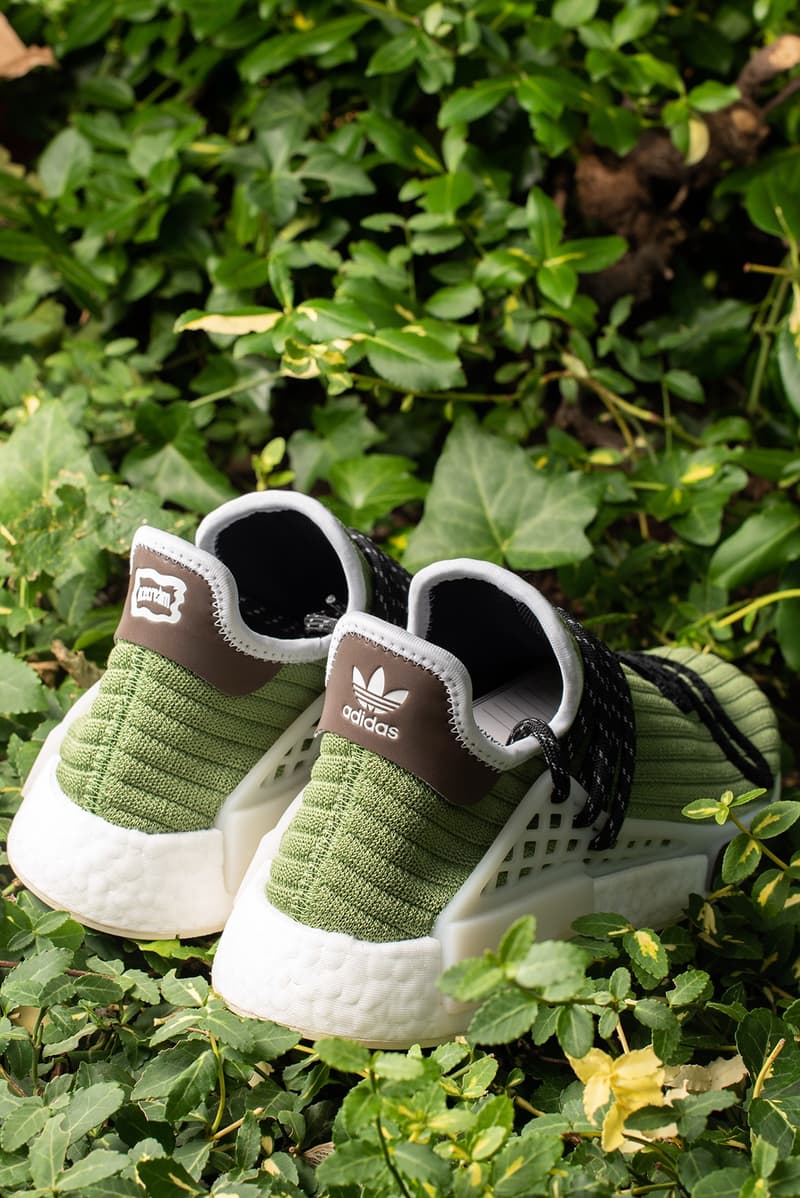 adidas Originals x Pharrell Williams HU NMD Billionaire Boys Club GZ1664 Running Dog Olive Green Release Information Drops CONFIRMED