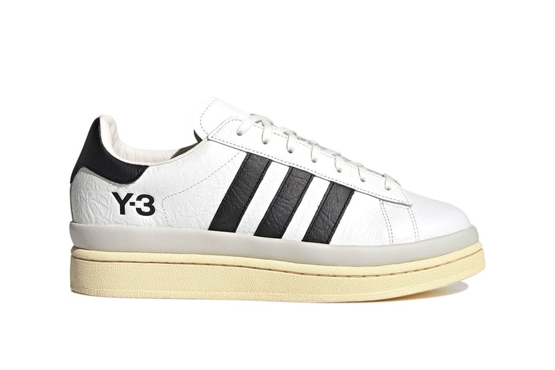 adidas y3 hicho tumbled leather black white campus yohji yamamoto platform yellow midsole elevated superstars release info price