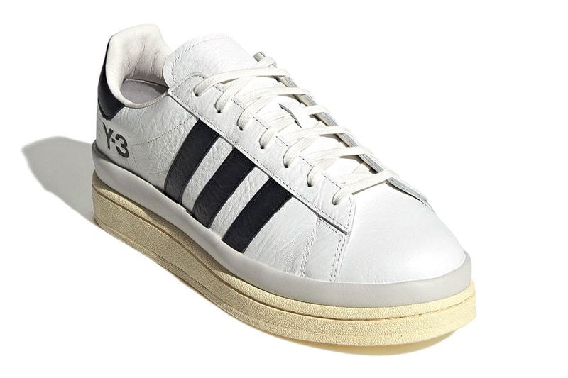 adidas y3 hicho tumbled leather black white campus yohji yamamoto platform yellow midsole elevated superstars release info price