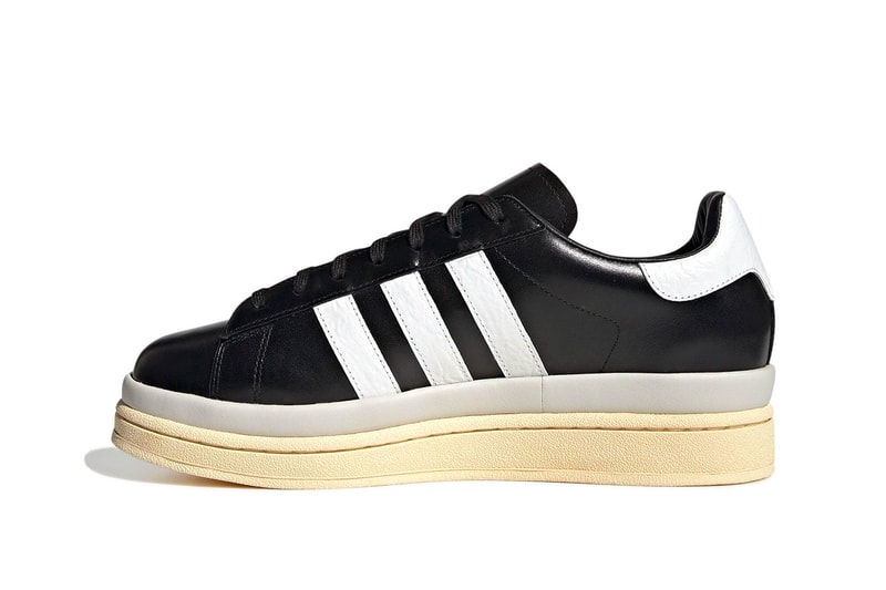 adidas y3 hicho tumbled leather black white campus yohji yamamoto platform yellow midsole elevated superstars release info price