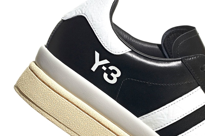 adidas y3 hicho tumbled leather black white campus yohji yamamoto platform yellow midsole elevated superstars release info price