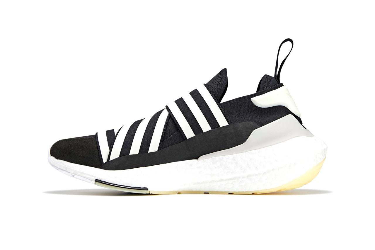 adidas Y-3 UltraBOOST 22 GX1079 Black / Core White / Chalk Pearl Continental Rubber Outsole Running Footwear Sneaker Collab Yohji Yamamoto Release Information Drop Date Closer First Look Three Stripes