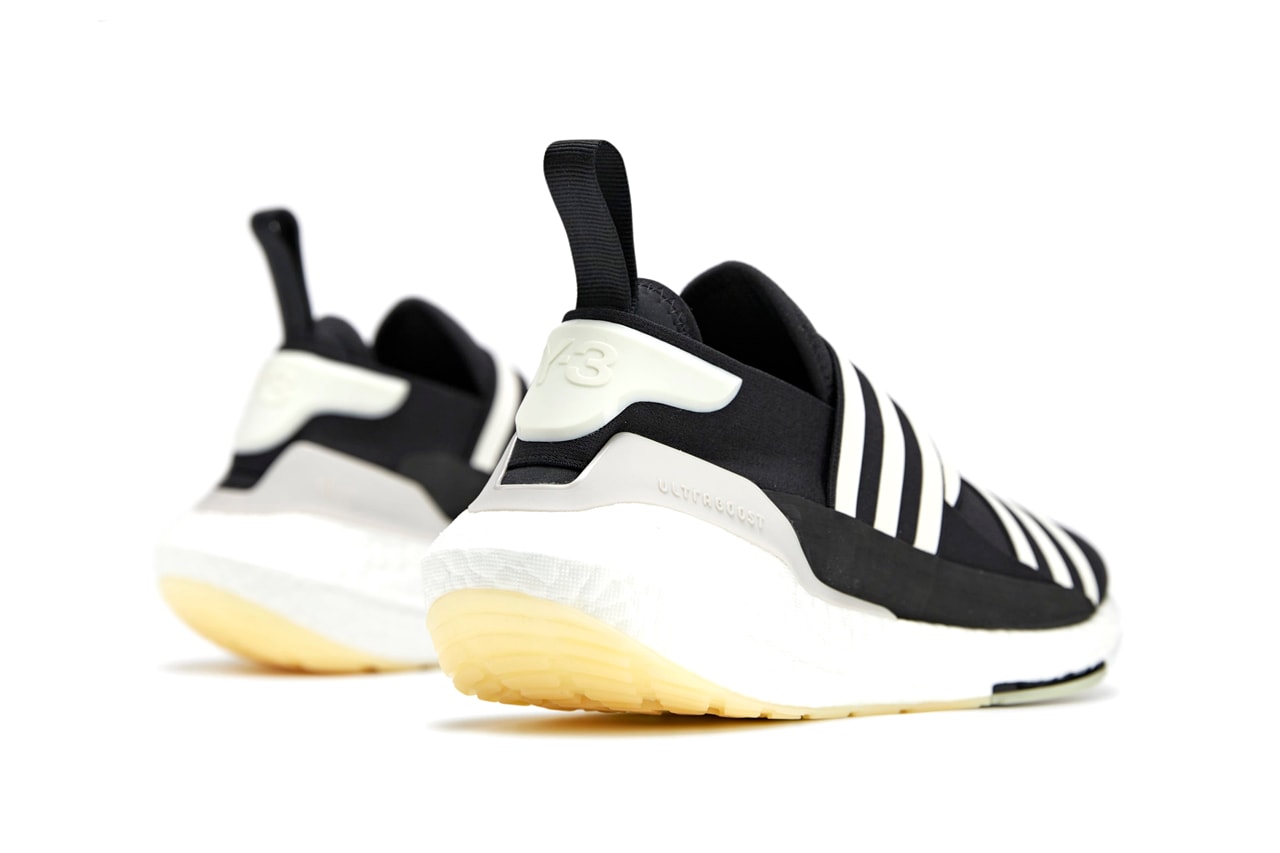 adidas Y-3 UltraBOOST 22 GX1079 Black / Core White / Chalk Pearl Continental Rubber Outsole Running Footwear Sneaker Collab Yohji Yamamoto Release Information Drop Date Closer First Look Three Stripes