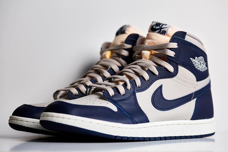 air jordan 1 hi 85 georgetown college navy summit white tech grey BQ4422 400 release info date store list buying guide photos price 