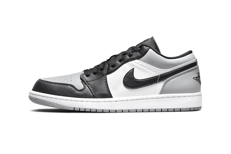 Air Jordan 1 Low Shadow Toe Official Look Release Info 553558-052 Light Smoke Grey Black White Date Buy Price 