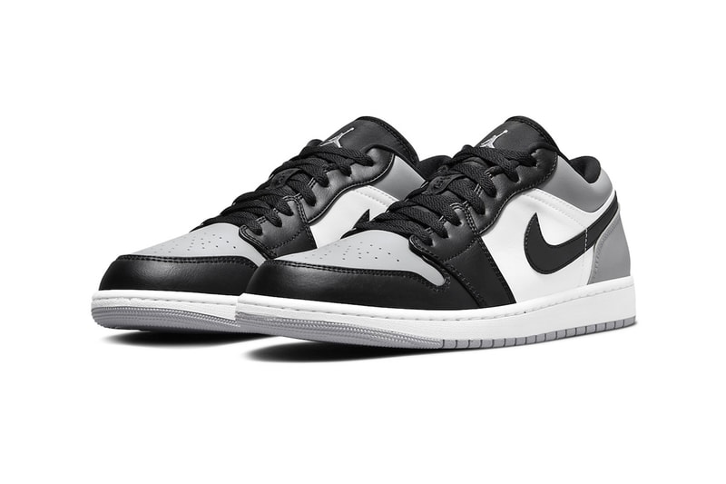 Air Jordan 1 Low Shadow Toe Official Look Release Info 553558-052 Light Smoke Grey Black White Date Buy Price 