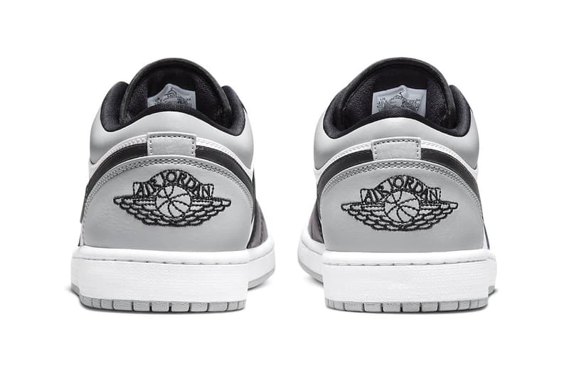 Air Jordan 1 Low Shadow Toe Official Look Release Info 553558-052 Light Smoke Grey Black White Date Buy Price