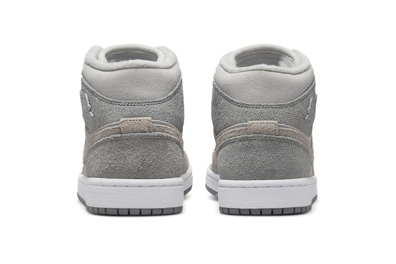 Air Jordan 1 Mid "Particle Grey" Nike Suede Sneaker