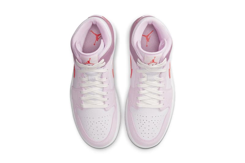 air jordan 1 mid valentine's day DR0174 500 white pink red release date info store list buying guide photos price 