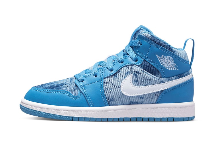 Take a Look at the Official Images for the New Air Jordan 1 Mid "Washed Denim"