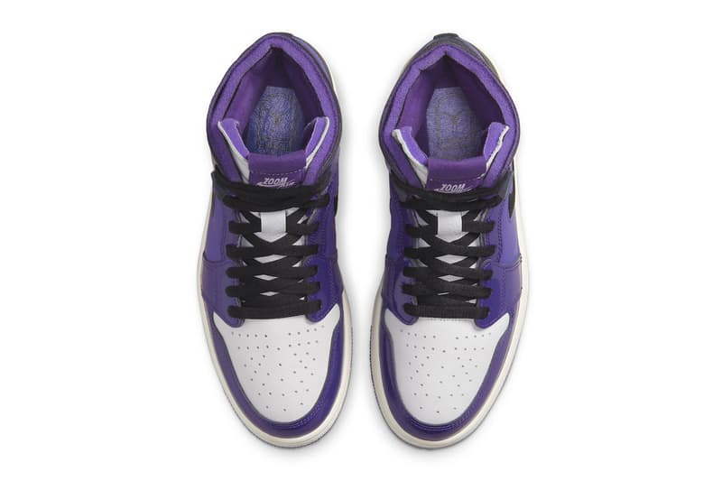 Air Jordan 1 Zoom CMFT Purple Patent Official Look Release Info CT0979-505 Date Buy Price