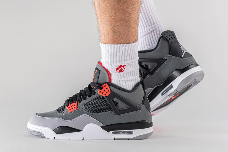 On-Foot Look at the Air Jordan 4 "Infrared"