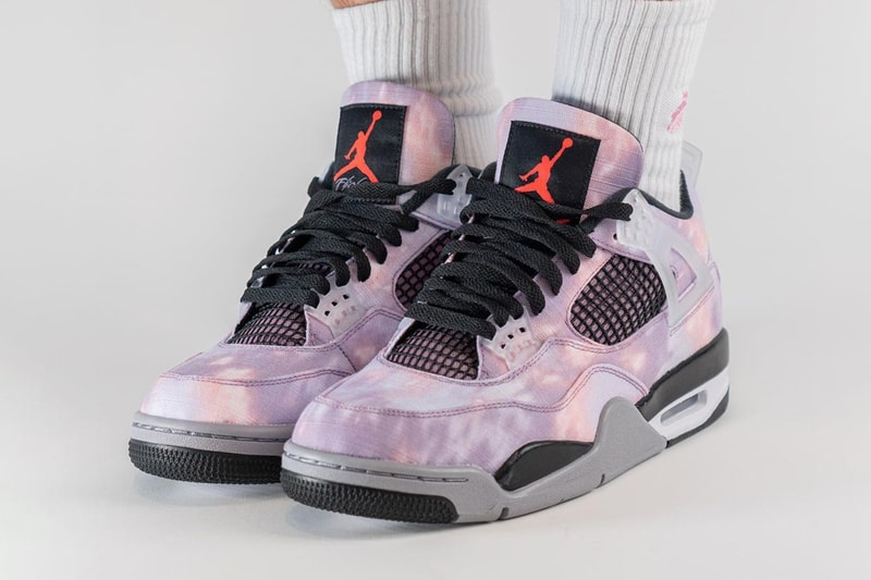 air jordan 4 zen master DH7138 506 amethyst wave bright crimson black cement release date info store list buying guide photos price on foot