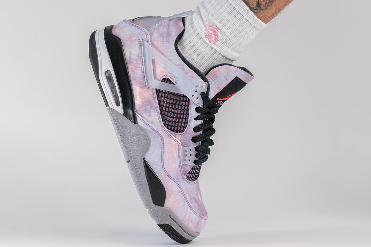 air jordan 4 zen master DH7138 506 amethyst wave bright crimson black cement release date info store list buying guide photos price on foot
