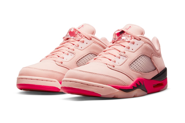 Official Images of the Air Jordan 5 Low "Arctic Pink"